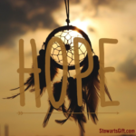 Dreamcatcher with text "HOPE"