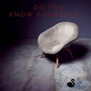 Chair with text "Do You Know Yourself"